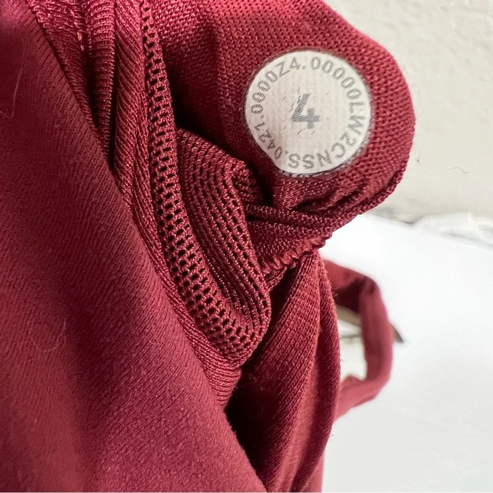 Lululemon Wunder Train Longline Bra *Medium Support, C/D Cup Mulled Wine Size 4